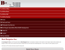 Tablet Screenshot of bestbargainsinc.com